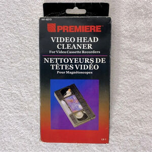 Vintage  Premiere Video Head Cleaner For Video Cassette Recorders